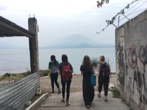 Interns exploring Panajachel together and successfully finding our way to Lake Atitlan.